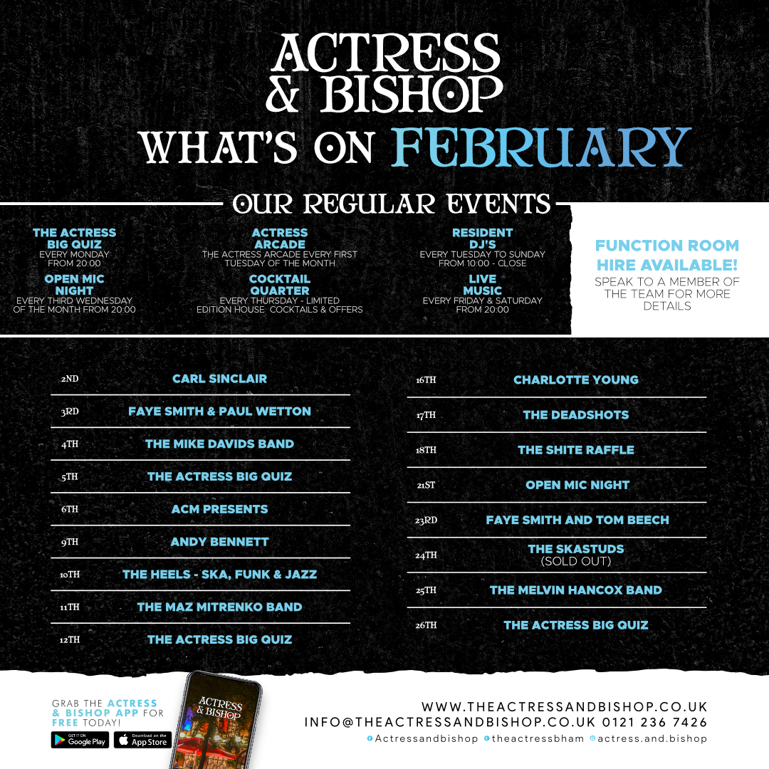 WHAT’S ON FEBRUARY