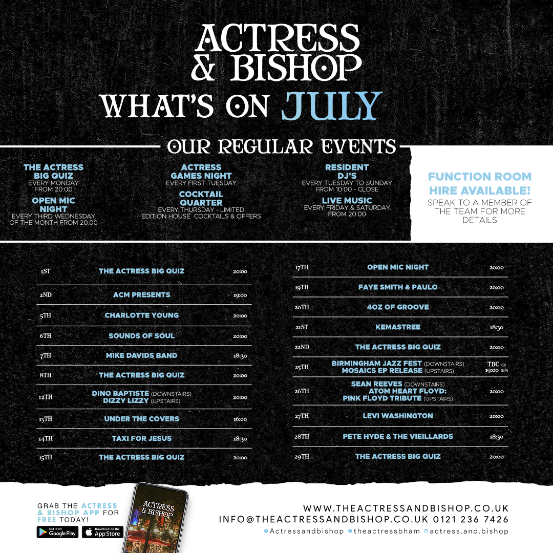 WHAT’S ON JULY